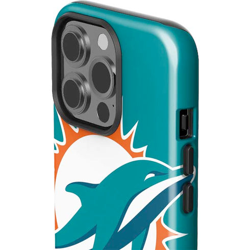 NFL Miami Dolphins Large Logo iPhone 15 Pro Impact Case